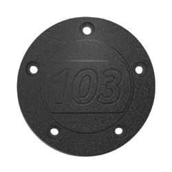 Electraeon Dark Series Stepped 103 inch Custom Points Cover for Harley-Davidson motorcycles.