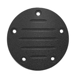 Electraeon Dark Series Ball Mill Grooved Custom Points Cover for Harley-Davidson motorcycles.