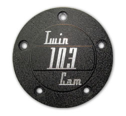 Electraeon Stealth Series Twin Cam 103 inch Custom Points Cover for Harley-Davidson motorcycles.